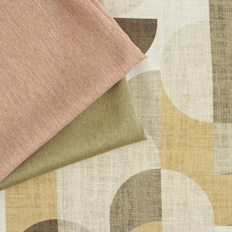 Tecido para efeito de escurecimento Arcos abstratos – caqui/taupe claro,  image number 5