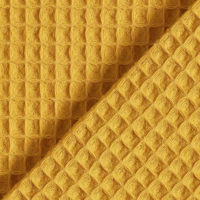 Tecido piqué em favo – amarelo-caril,  image number 3