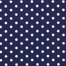 Popelina de algodão pintas grandes – azul-marinho/branco,  thumbnail number 1