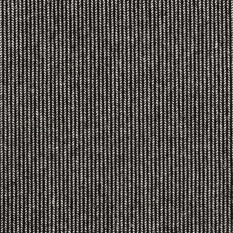 Tecido para calças mistura de lã e riscas melange – preto/branco,  image number 4
