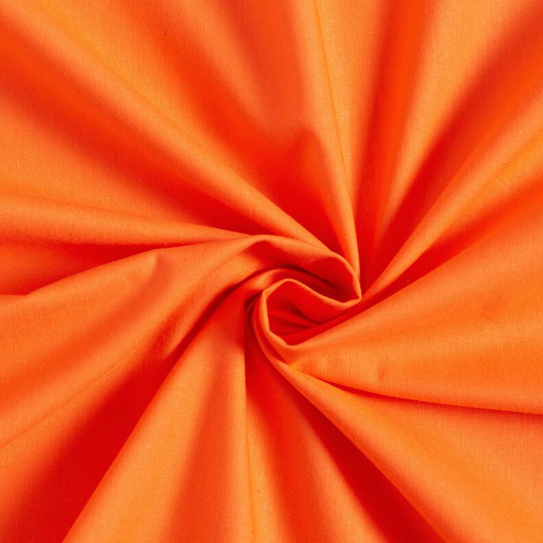 Tecido de algodão Popelina Liso – laranja vivo,  image number 1