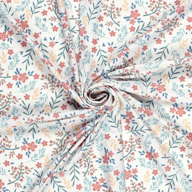 Tecido para fatos de banho UPF50 Gavinhas florais – branco sujo/ouro rosé,  image number 3