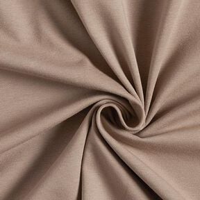 Jersey de algod&atilde;o m&eacute;dio liso &ndash; taupe | Retalho 60cm, 