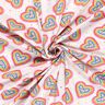 Jersey de algodão Corações coloridos – branco sujo,  thumbnail number 3