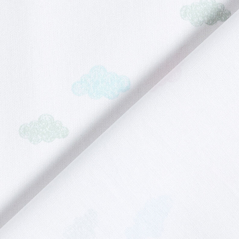 GOTS Popelina de algodão Look Rabiscos Nuvens | Tula – branco,  image number 4