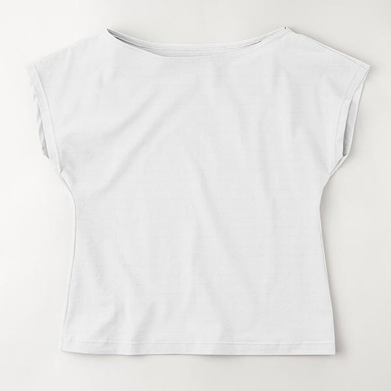 Jersey de algodão médio liso – branco,  image number 8