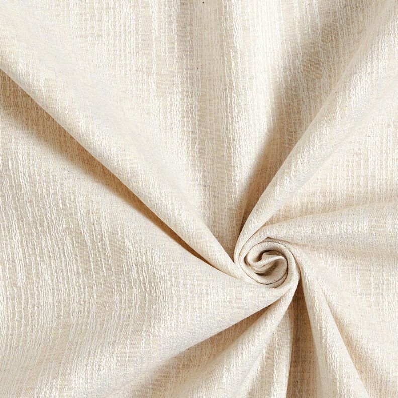 Tecido para decoração Jacquard Tecido abstrato reciclado – natural,  image number 3