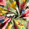 Veludo para decoração Flores vintage – verde/rosa embaçado,  thumbnail number 5