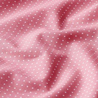 Popelina de algodão pintas pequenas – rosa/branco, 