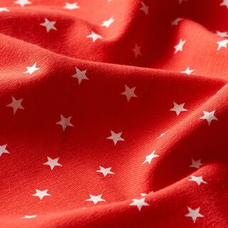 Jersey de algodão Pequenas estrelas – vermelho/branco, 