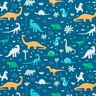 Pacote de tecido Jersey Mundo dos dinossauros | PETIT CITRON – azul petróleo,  thumbnail number 6