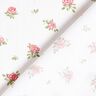 Popelina de algodão Rosas delicadas – vermelho/branco,  thumbnail number 4