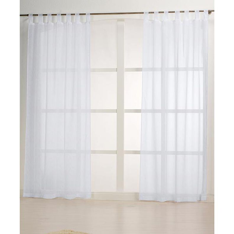 Tecido para cortinados Voile Look linho 300 cm – branco,  image number 5