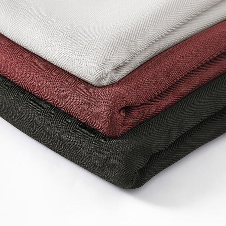 Tecido para efeito de escurecimento Espinha de peixe – branco,  image number 5