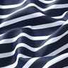 Tecido para fatos de banho Riscas marítimas – azul-noite/branco,  thumbnail number 2