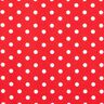 Popelina de algodão pintas grandes – vermelho/branco,  thumbnail number 1