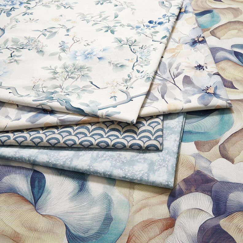 Tecido de algod&atilde;o Popelina Arcos elegantes &ndash; cinza claro/taupe claro,  image number 5