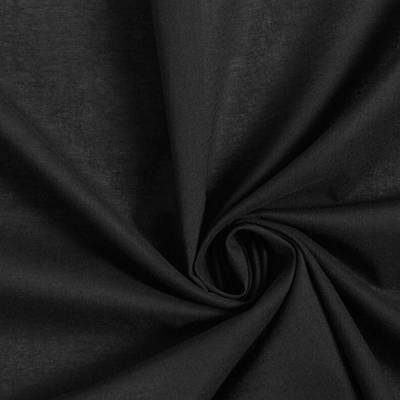 Cambraia de algodão Lisa – preto,  image number 1