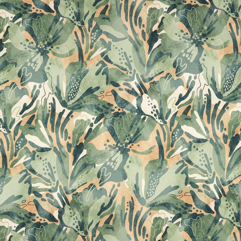 Flores marinhas em crepe acetinado – verde amarelado/bege,  image number 1