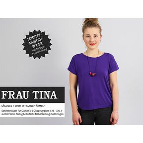 FRAU TINA – Camisa básica casual com manga curta, Studio Schnittreif  | XS -  XXL, 
