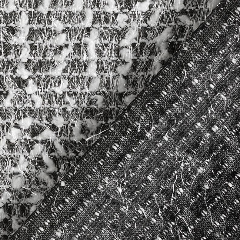 Fio de efeito de tecido de malha – preto/branco,  image number 6