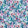 French Terry Sweat de verão Prado de flores aguarela Impressão Digital – azul-oceano,  thumbnail number 1