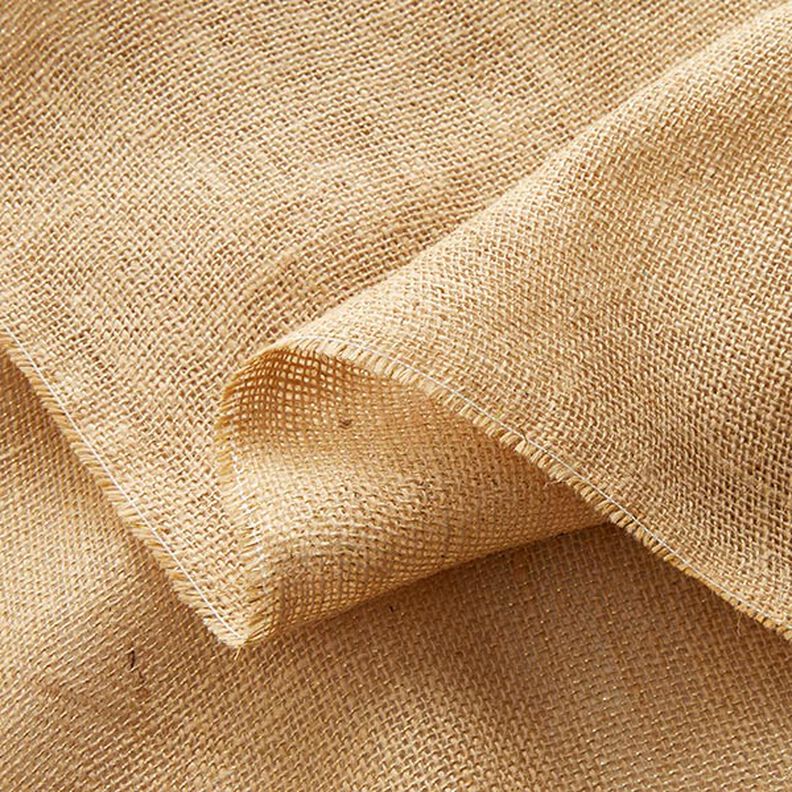 Tecido para decoração Juta Lurex 150 cm – natural/dourado,  image number 3