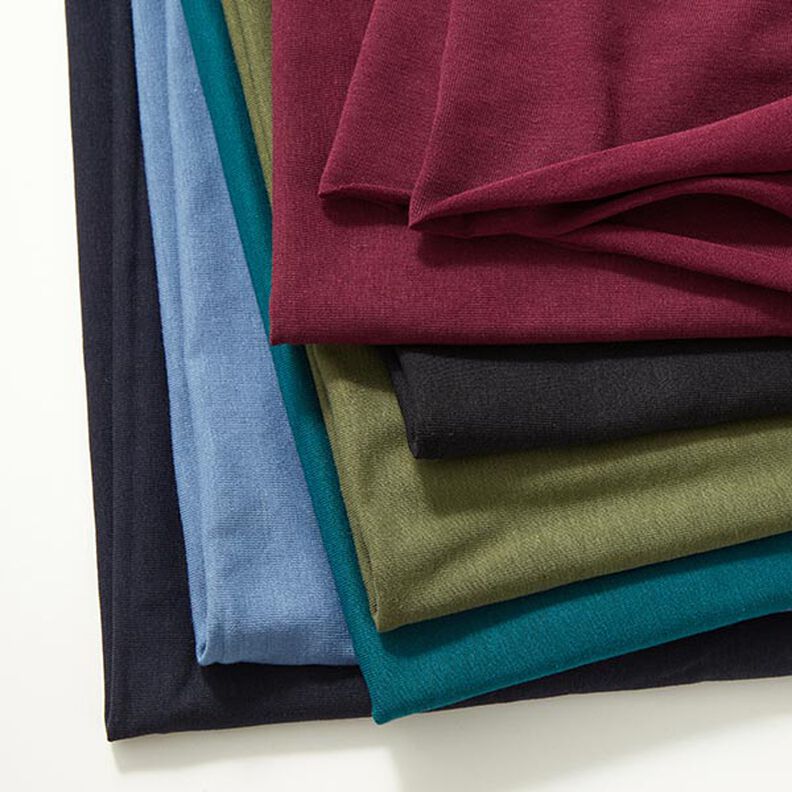 Bambu Jersey de viscose Liso – bordô,  image number 6