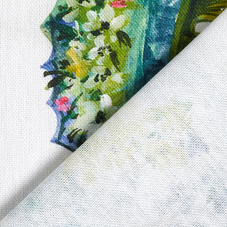 Tecido para decoração Meio linho Panamá  Animais marinhos – verde,  image number 4