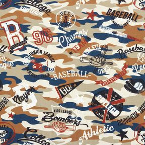 Tecido polar alpino Baseball – castanho médio, 