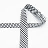 Fita de viés Xadrez Vichy [20 mm] – preto,  thumbnail number 2