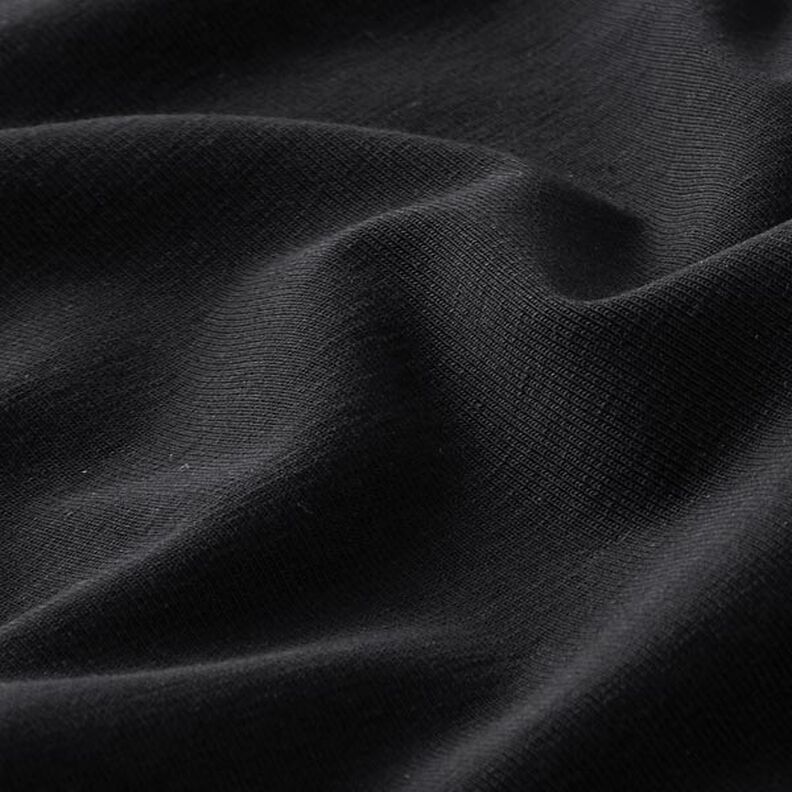 GOTS Jersey de algodão | Tula – preto,  image number 2