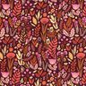 Tecido de algodão Cretone Flores silvestres – merlot/púrpura,  thumbnail number 1