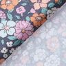 GOTS Popelina de algodão Prado de flores | Poppy Fabrics – cinza ardósia,  thumbnail number 4