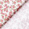 Popelina de algodão Mar de florzinhas – vermelho/branco,  thumbnail number 4