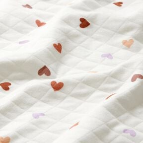 Dupla face Jersey Cora&ccedil;&otilde;es coloridos &ndash; marfim, 