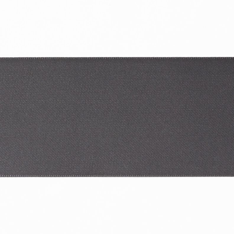Fita de cetim [50 mm] – cinzento escuro,  image number 1