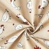 Tecido para decoração Meio linho Panamá galinhas – natural,  thumbnail number 3