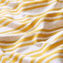 Jersey de viscose Riscas brilhantes irregulares – branco sujo/amarelo-sol, 