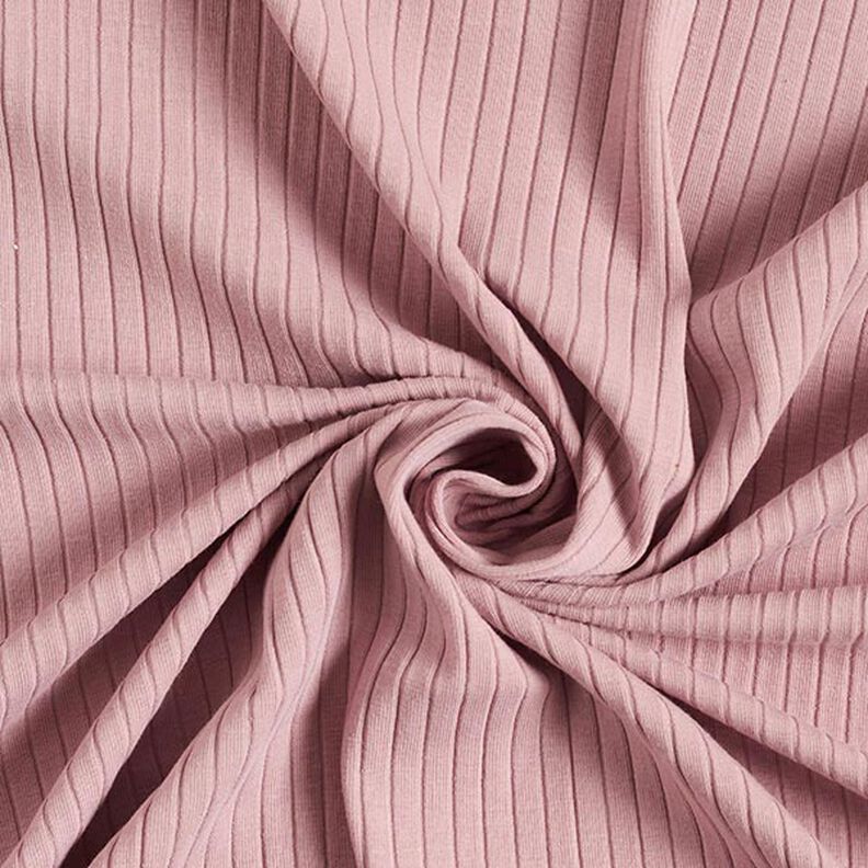 Jersey canelada lisa – rosa embaçado,  image number 1