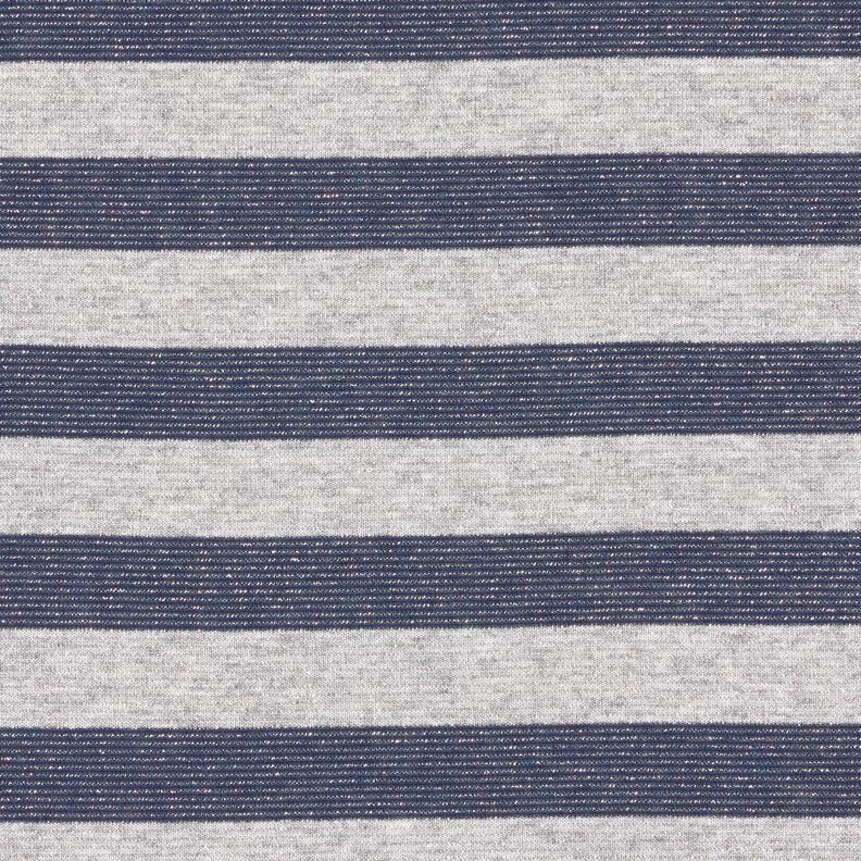 Jersey com riscas horizontais brilhantes – cinzento claro/azul-marinho,  image number 1