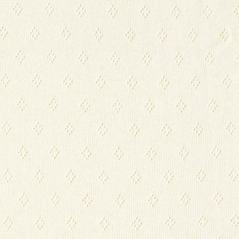 Jersey malha fina com padrão perfurado – branco sujo,  image number 1