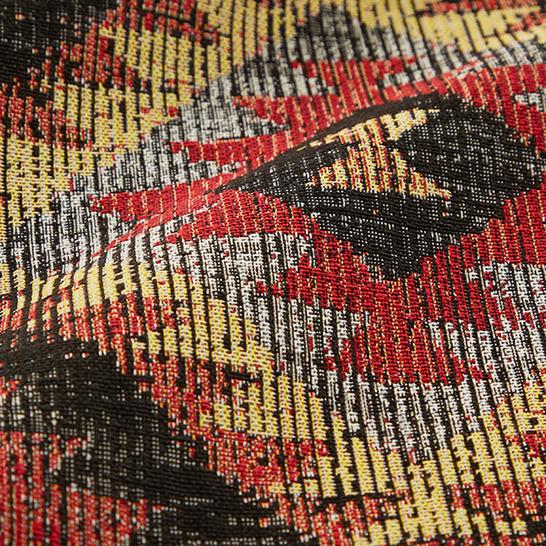 Tecido para decoração Gobelina Losangos étnicos – carmin/preto,  image number 2