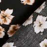Tecido de viscose Flores delicadas – preto/damasco,  thumbnail number 4