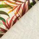 Tecido para decoração Meio linho Panamá Ramo de palmeira colorido – natural,  thumbnail number 4