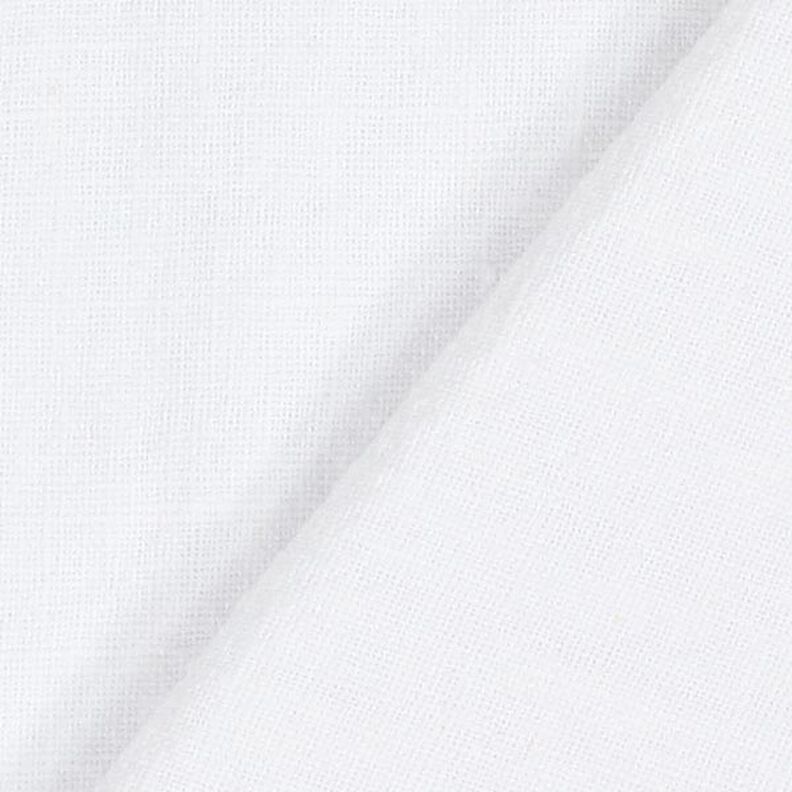 Tecido de mistura de rami lavado a pedra, qualidade pesada – branco,  image number 3