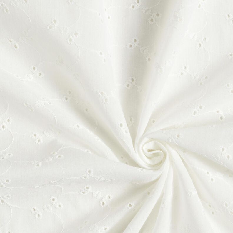 Bordado inglês Flores delicadas – branco,  image number 3