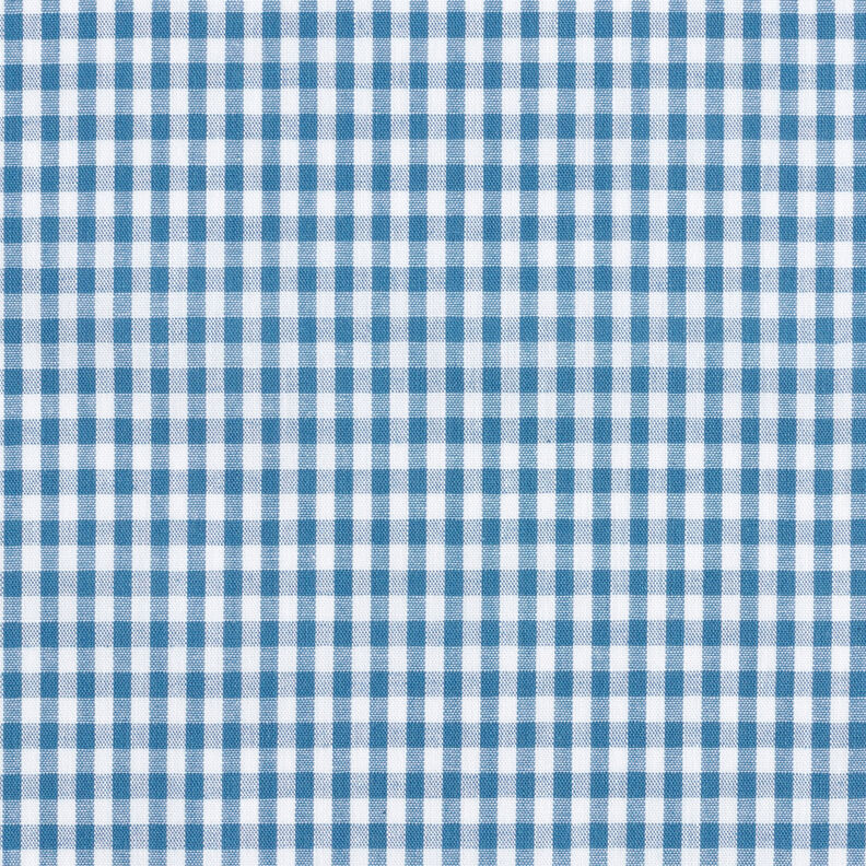 Tecido de algodão Xadrez Vichy 0,5 cm – azul ganga/branco,  image number 1
