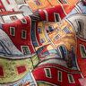 Tecido para decoração Gobelina Pequena cidade colorida – carmin/azul,  thumbnail number 2