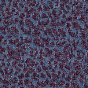 Tecido para calças Imitação ganga Estampado Leo – beringela/azul ganga, 